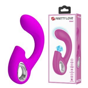 Вібратор для точки G Pretty Love Sibel з кліторальним стимулятором, рожевий