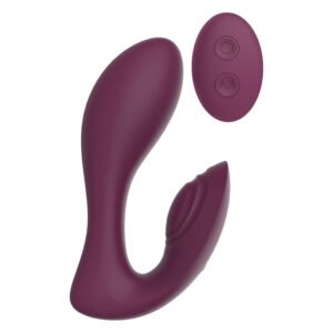 Вібратор подвійний стимуляцією з пультом керування Dream Toys Essentials Ultra Dual Vibe, фіолетовий