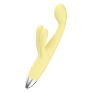 Вібратор-кролик BeYourLover Benben Rabbit для точки G з підігрівом, жовтий, 17,7 × 5,3 см