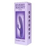 Вібратор-кролик Every Night Toys для точки G, фіолетовий