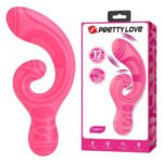 Вібратор-кролик Pretty Love Verity, рожевий, 12.5 см х 3.1 см