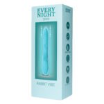 Вібратор-кролик із фрикціями Every Night Toys для точки G, блакитний