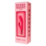 Кролик вібратор з горизонтальними рухами Every Night Toys для точки G, червоний