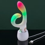 Вібратор-кролик із RGB-підсвічуванням та додатком Paradise Illumination The Rabbit, білий, 21,6 см × 3,8 см