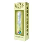 Вібратор-кролик зі світлодіодом Every Night Toys для точки G, зелений градієнт