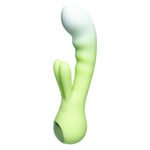 Вібратор-кролик зі світлодіодом Every Night Toys для точки G, зелений градієнт