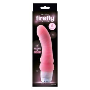 Вібратор реалістичний NS Novelties Firefly, що світиться в темряві, рожевий