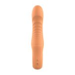 Вібратор ребристий Dream Toys Glam Flexible Ribbed Vibe, помаранчевий