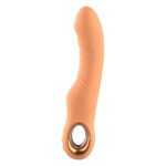 Вібратор ребристий Dream Toys Glam Flexible Ribbed Vibe, помаранчевий