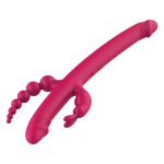 Вібратор із 4 стимулюючими кінцями Dreamtoys Anywhere Pleasure Vibe Essentials, рожевий