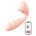 Вакуумний стимулятор BeYourLover Tara з додатком, з вагінальним відростком та підігрівом, рожевий, 13.9 см х 3.7 см