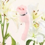 Вібратор і кліторальний стимулятор BeYourLover Devil Flower із функцією всмоктування, рожевий, 24,3 × 3,7 см