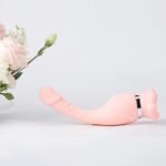 Вібратор і кліторальний стимулятор BeYourLover Devil Flower із функцією всмоктування, рожевий, 24,3 × 3,7 см
