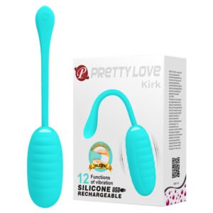 Віброяйце Pretty Love Kirk, силіконове, блакитне, 19,7 × 3,5 см