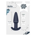 Вібруюча анальна пробка Dream Toys Startroopers Pluto з пультом керування, чорна