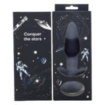 Вібруюча анальна пробка Dream Toys Startroopers Pluto з пультом керування, чорна
