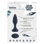 Вібруюча анальна пробка Dream Toys Startroopers Triton з пультом керування, чорна